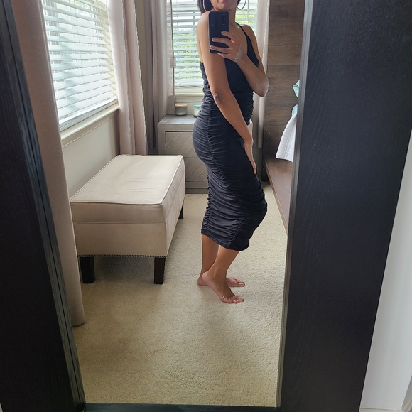 Shein Ruched Dress - Picture 3 of 5